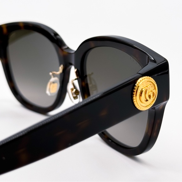 NEW GUCCI GG1409SK 002 ROUND BROWN GREY WOMEN SUNGLASSES GUCCI - Picture 7 of 11